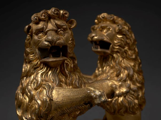 A pair of Heraldic Lions | MasterArt
